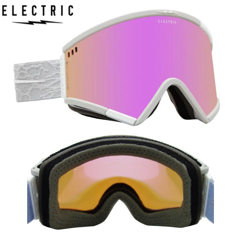 23-24ELECTRIC ROTECK MATTE GREY NURON レンズ COYOTE PINK CONTRASTエレクトリック
