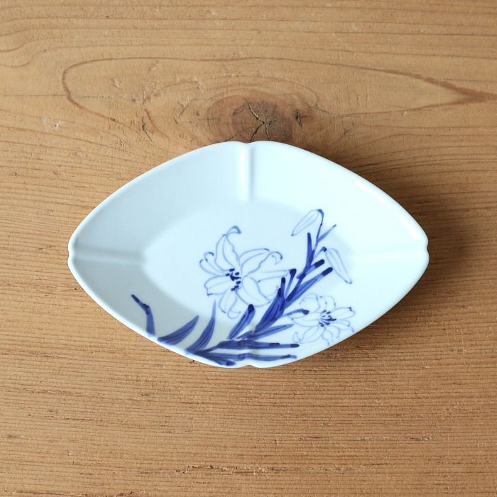 渋草焼 芳国舎ひし形皿 渋草焼 芳国舎 ひし形小皿5枚