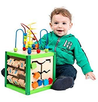 【中古】(非常に良い)My First Learning Bead Maze Cube Activity Center by Kid's Destiny [並行輸入品]