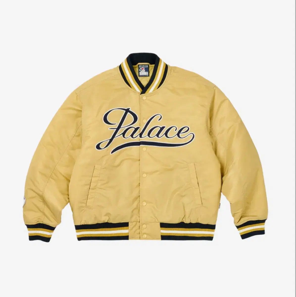 M PALACE パレス サテン もっと アリーナ 航空 ジャケット ゴールド
