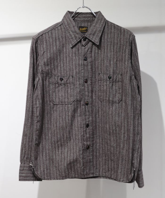 ○テンダーロイン TENDERLOIN ストライプシャンブレーシャツ / XS