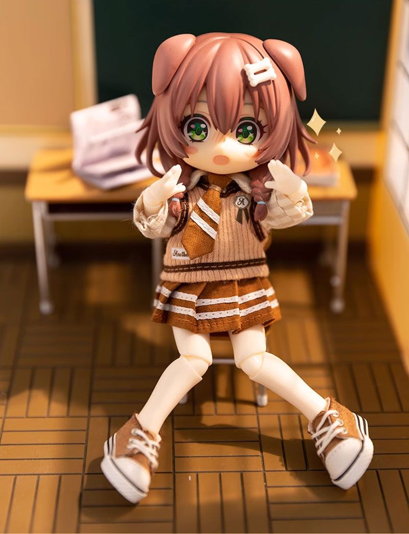 オビツ11 ドール服 ob11 制服風セットアップ 撮影小物 ぬい撮り 人形用