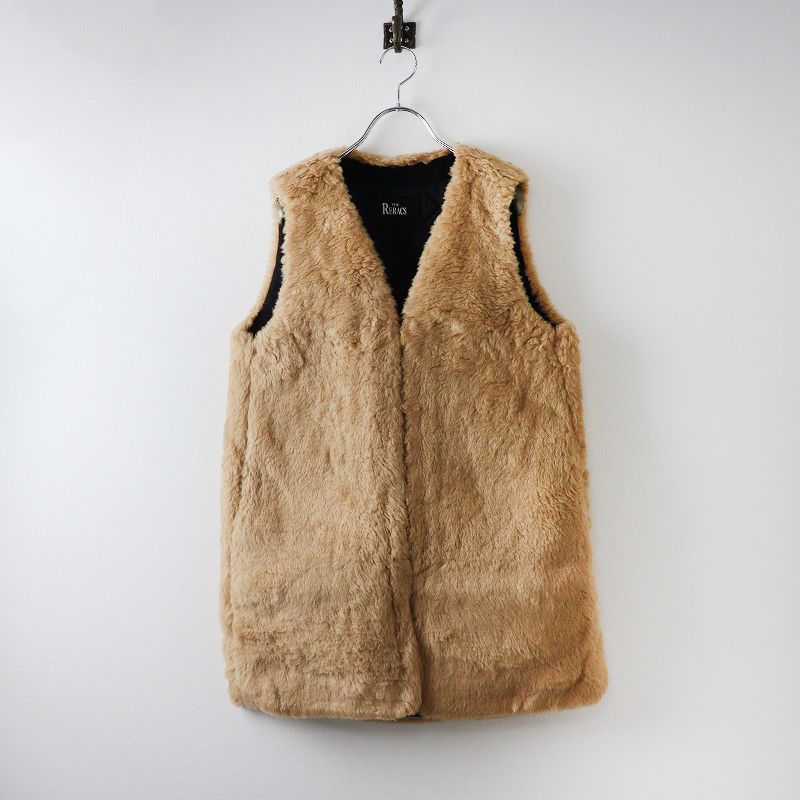 ♥ 保管品 2025FW ユナイテッドアローズ別注 リラクス The Reracs ジップアップボアベスト F ベージュ 2400014556155