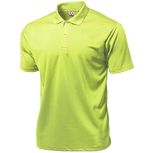 【新品・5営業日で発送】ウンドウ(Wundou) ドライライトポロシャツ　Ｐ－３３５Ｊ　蛍光レモン（７３）　サイズ：１１０