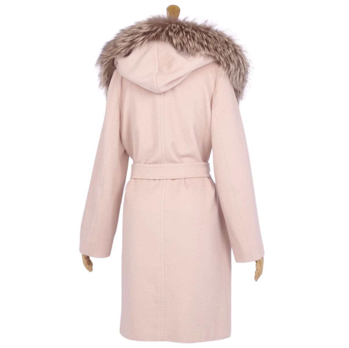 極美品 マックスマーラ Max Mara STUDIO コート ベルト付き ロン  