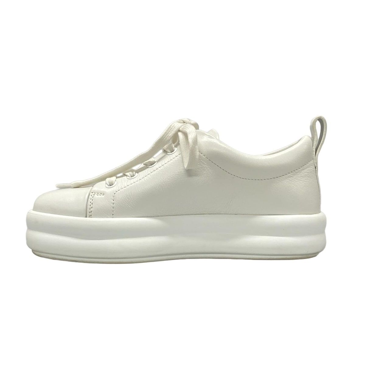 HERMES(エルメス) スニーカー 35 レディース ハッピー 白 レザー