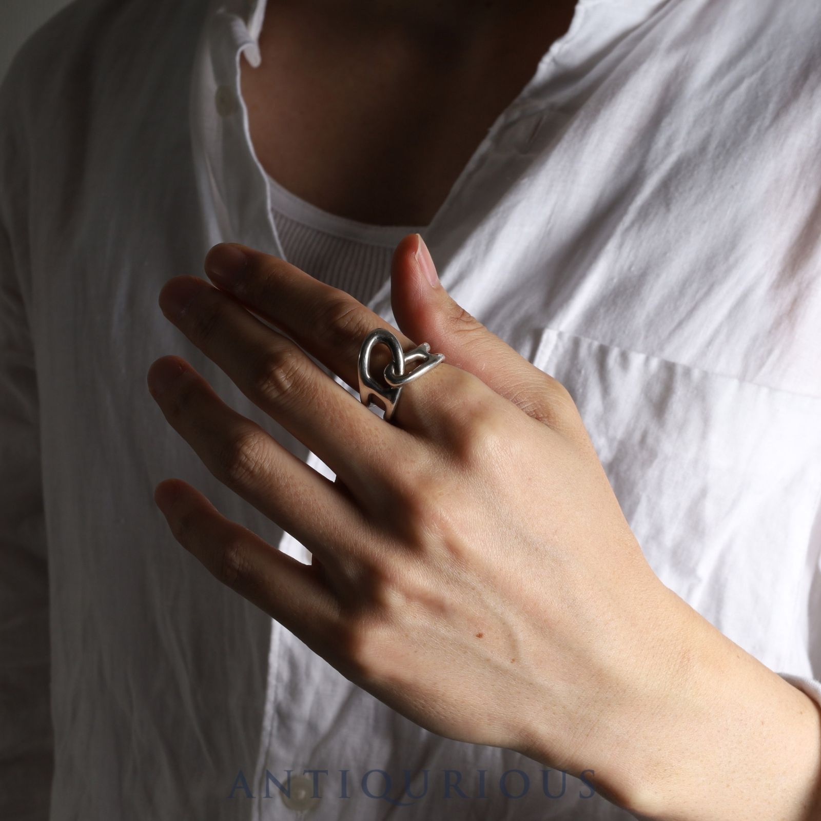 エルメス シェーヌダンクル リング アンシェネ サイズ56 エルメス