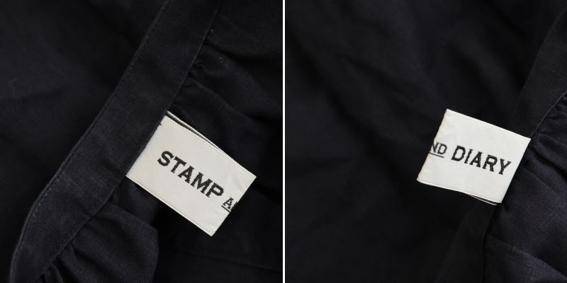最終✴︎koloniのリネンワンピース（新品）スタンプアンドダイアリー／ユティリテ stamp-124-1.jpg