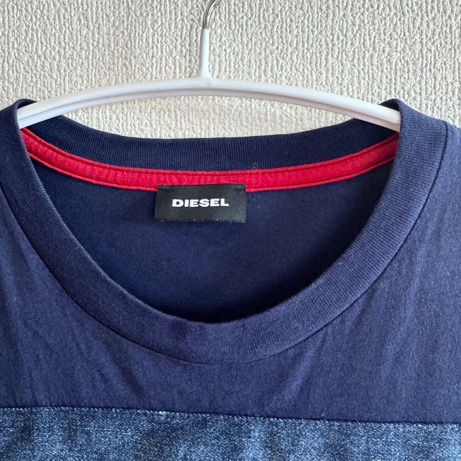 DIESEL パッチワークデニムTシャツ - メルカリ