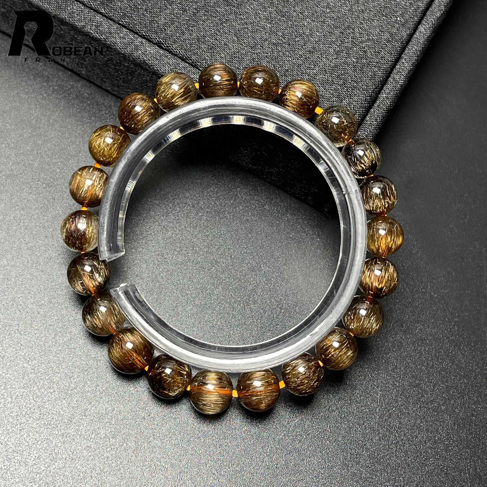 絶賛 EU製 定価10万円☆ROBEAN・極!極満針ルチルクォーツ☆猫目 