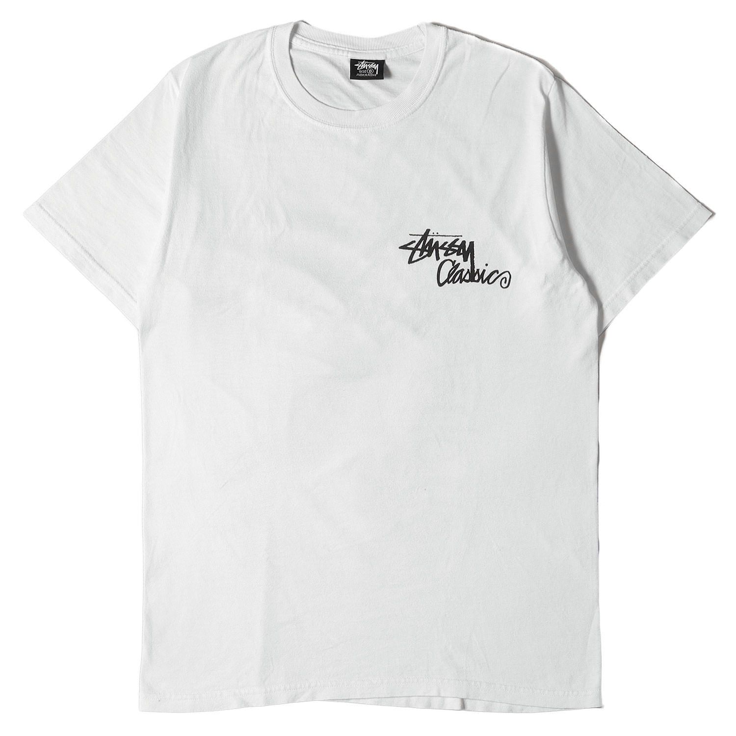 STUSSY ステューシー Tシャツ サイズ:S ローマの休日 ベスパ フォト ホワイト 白 トップス カットソー 半袖 クルーネック ストリート  ブランド カジュアル
