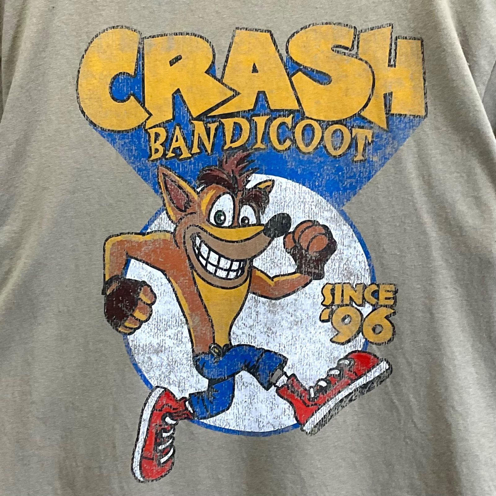 US古着 クラッシュバンディクー プレステ '96テレビゲーム 半袖tシャツ