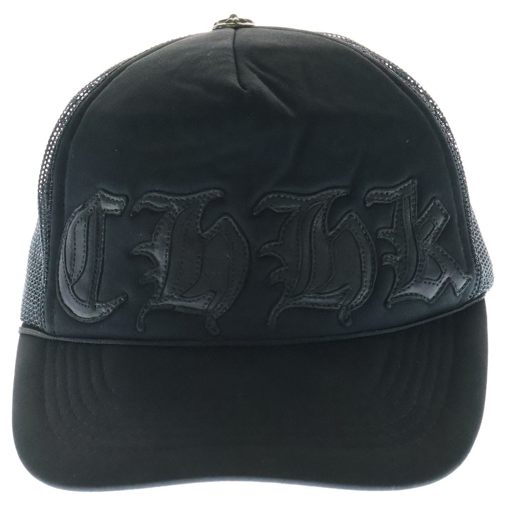 クロムハーツ　CHHKレザー パッチ キャップ　香港限定品 CHROME HEARTS (クロムハーツ) 香港限定品 CHHK レザーパッチ