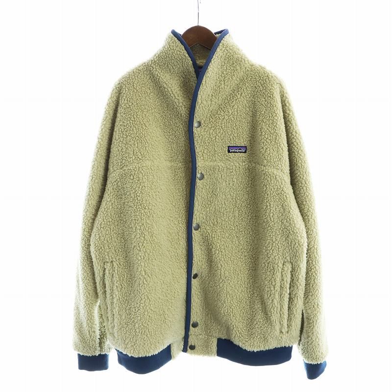 パタゴニア Patagonia スナップ フロント レトロX ジャケット AP FRONT RETRO-X JACKET フリース 長袖 総裏地 ロゴ XL ベージュ 22860 GY18 |MQ