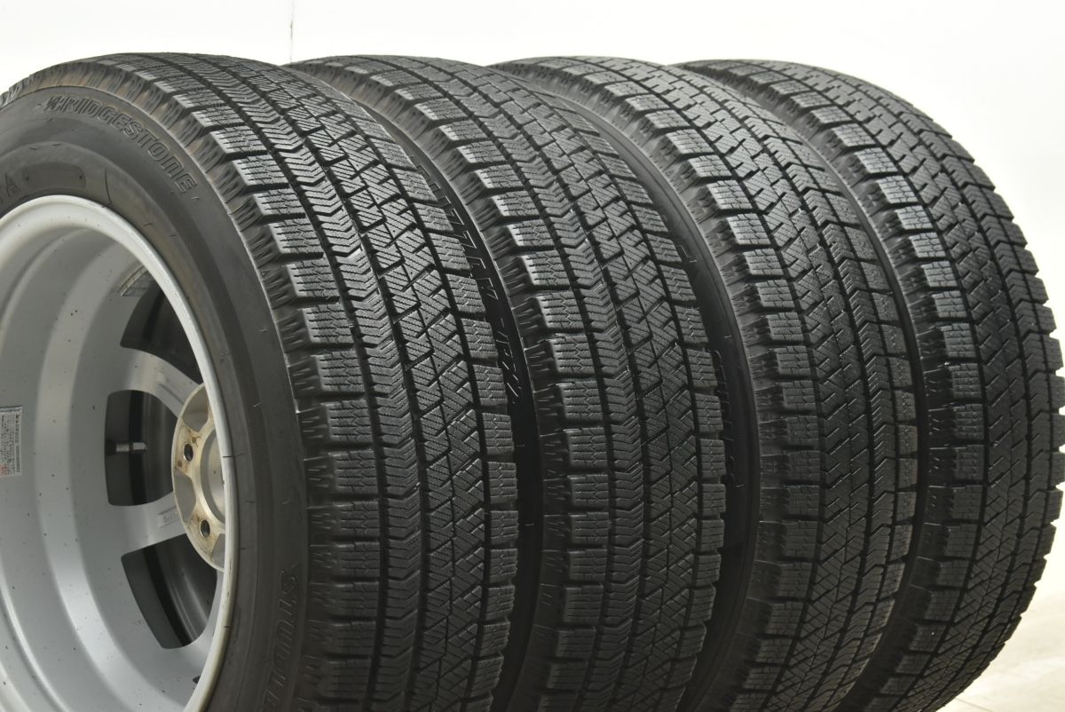 ブリヂストン スタッドレス 15インチ pcd100 5h 24年製 バリ溝 2024年製 バリ溝】AQUA 15in 6J +44 PCD100 ブリヂストン ブリザック