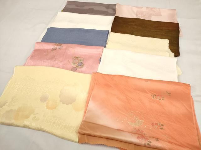 平和屋着物☆和装小物 上質な帯揚げ 10枚セット 逸品 AAAO4125ps