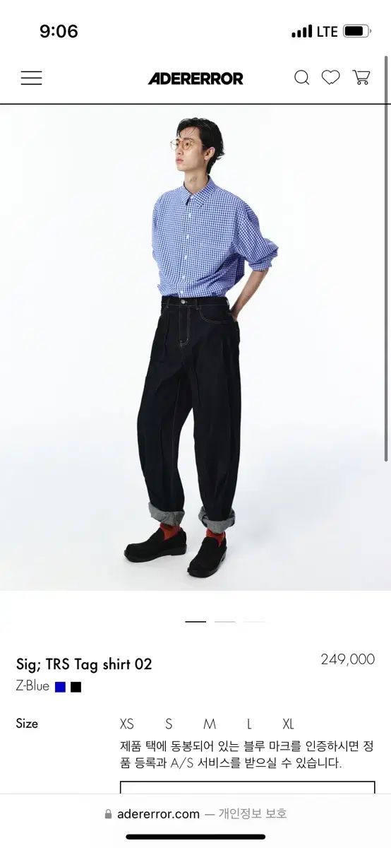 ADER ERROR(アーダーエラー) Sig ; TRS Tag shirt 02 s サイズ