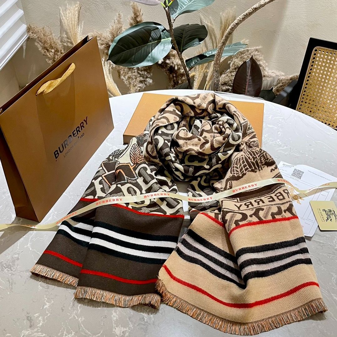 バーバリー Burberry マフラー ストール 両面共通 秋冬