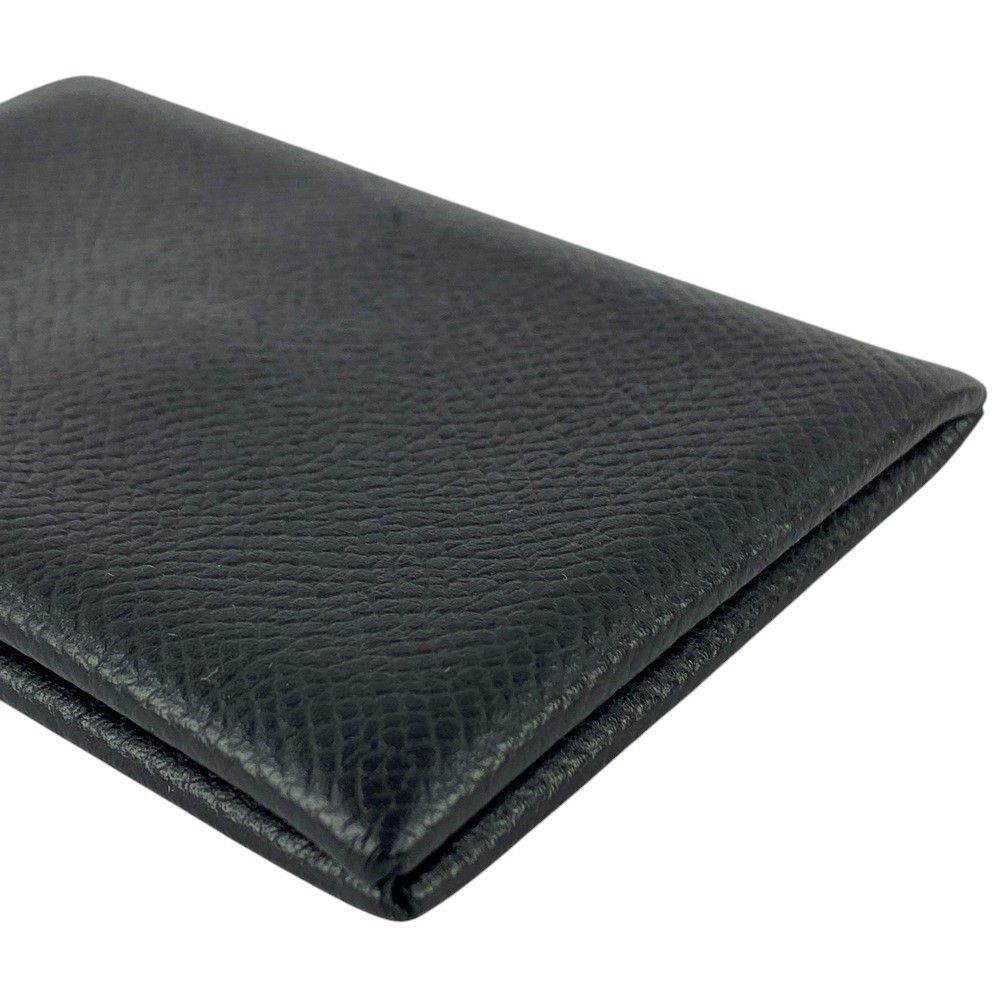 ■美品■　エルメス カルヴィ カード ケース 名刺入れ エプソン ノワール 黒 X刻 【276927】□ □美品□ エルメス カルヴィ カード ケース 名刺入れ エプソン
