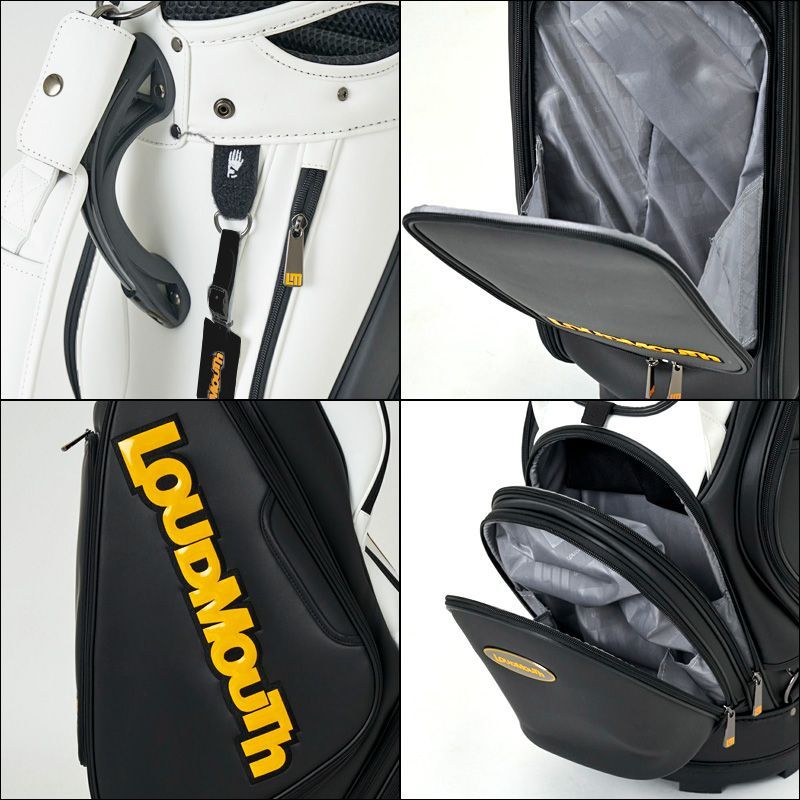 Loudmouth ラウドマウス 2023 9.5型 3点式 キャディバッグ Black