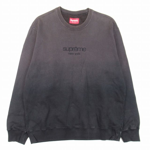 美品 19ss シュプリーム SUPREME Dipped Crewneck クラシックロゴ  