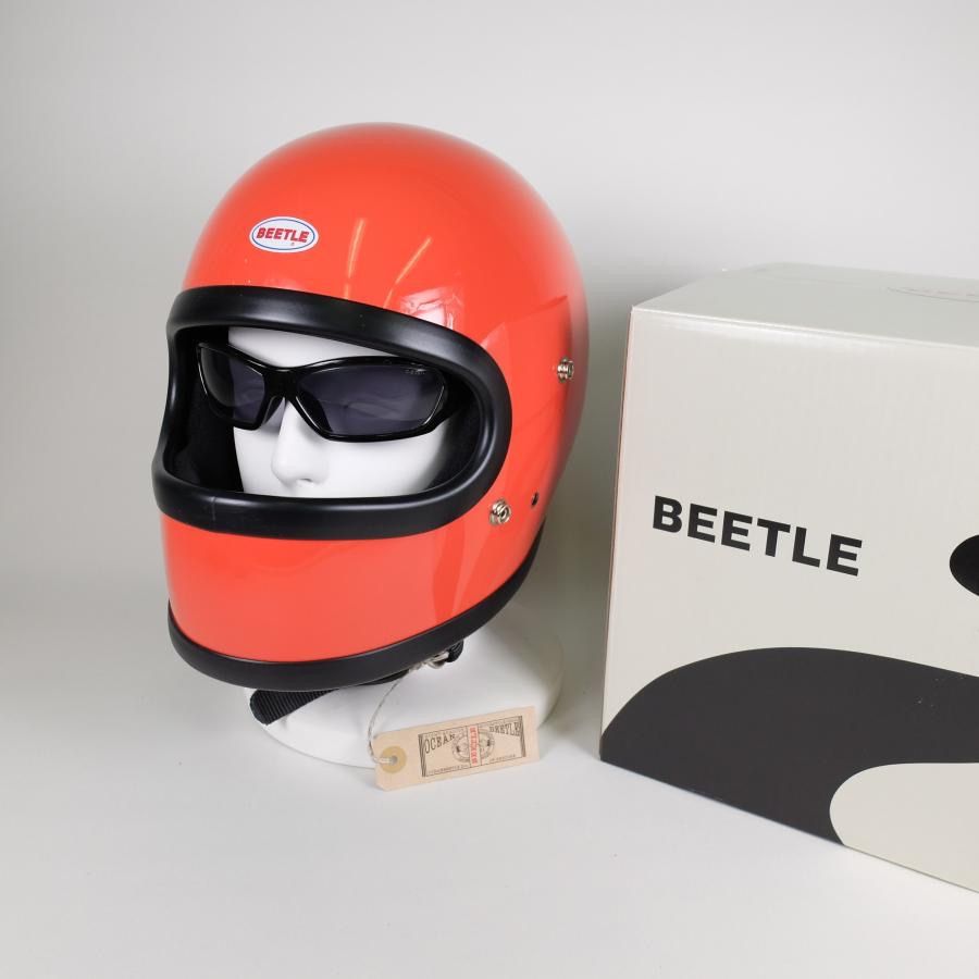 BEETLE|オーシャンビートル|STR|エスティアール|オレンジ|ビートル|ヘルメット|ジェットヘルメット|ジェッペル|フルフェイス
