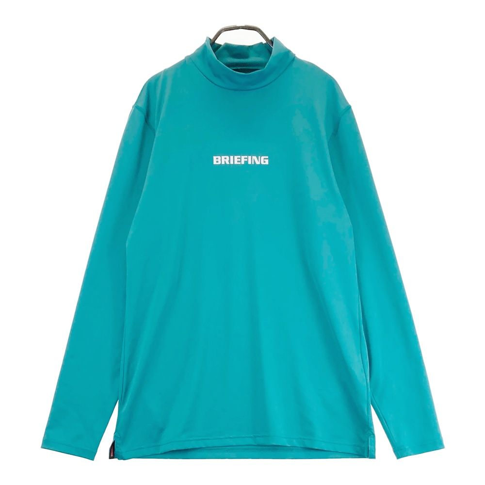 サイズ：M BRIEFING GOLF ブリーフィング  ハイネック長袖Tシャツ  グリーン系 [240101469948] ゴルフウェア メンズ ストスト サイズ：M BRIEFING GOLF ブリーフィング ハイネック長袖Tシャツ