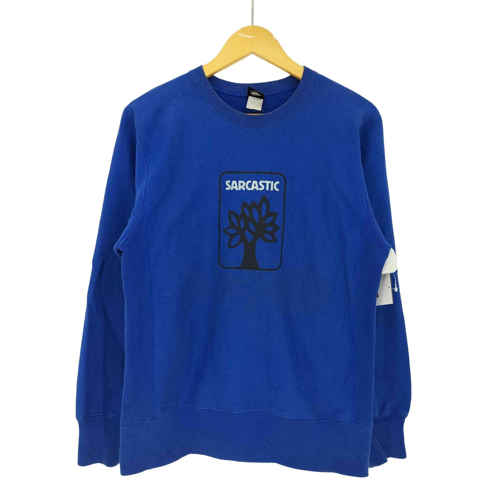 サキャスティック SARCASTIC 90s 初期 ロゴプリント クルーネック