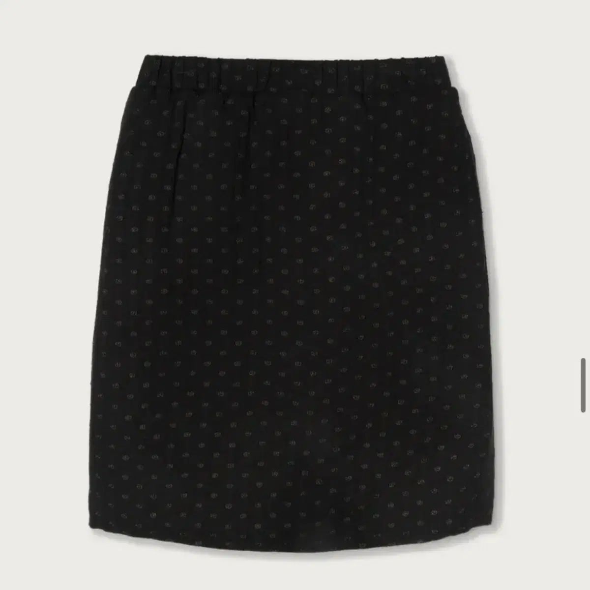 PESTO ドット ミディ スカート 黒