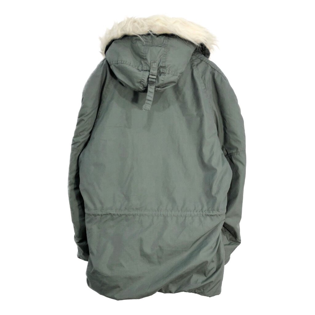 70年代 米軍実物 U.S.AIRFORCE USAF N-3B フライトジャケット ミリタリー セージグリーン メンズ LARGE 古着 V6506