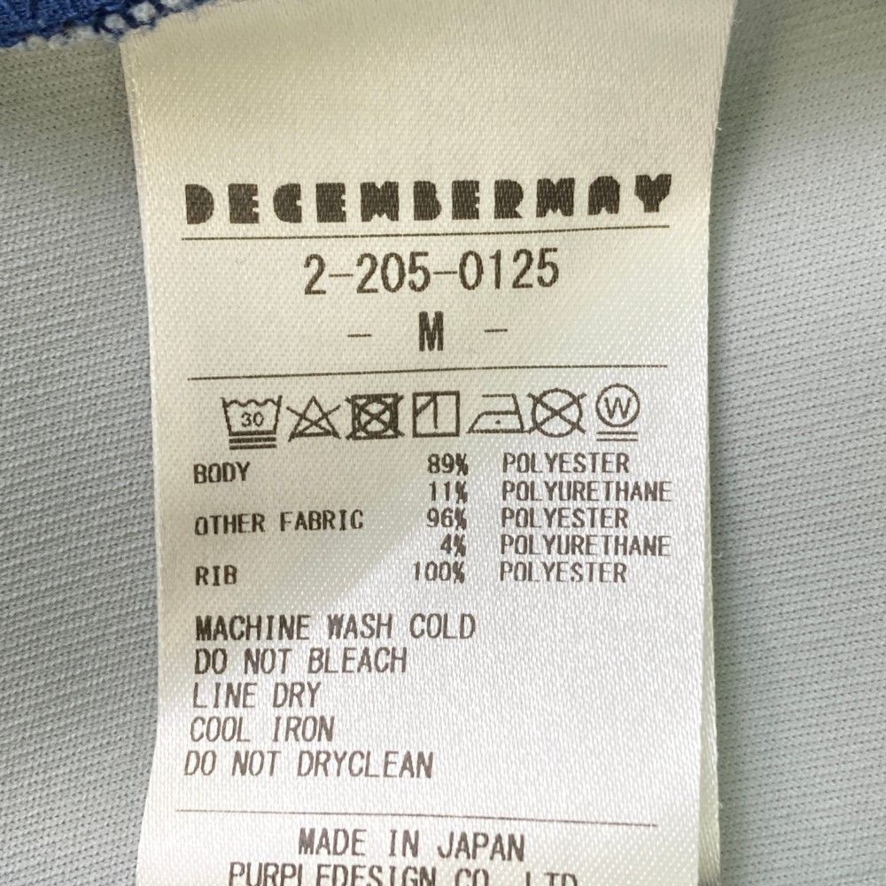 サイズ：M DECEMBERMAY ディセンバーメイ  モックネック長袖Tシャツ  ネイビー系 [240101449892] ゴルフウェア レディース ストスト サイズ：M DECEMBERMAY ディセンバーメイ モックネック長袖T