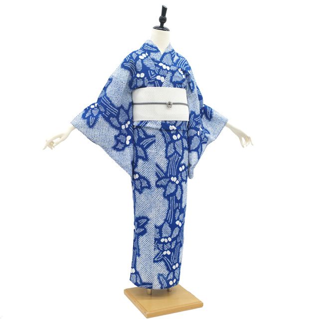 中古】 夏物 本場有松鳴海絞り 浴衣 リサイクル 有松 ゆかた