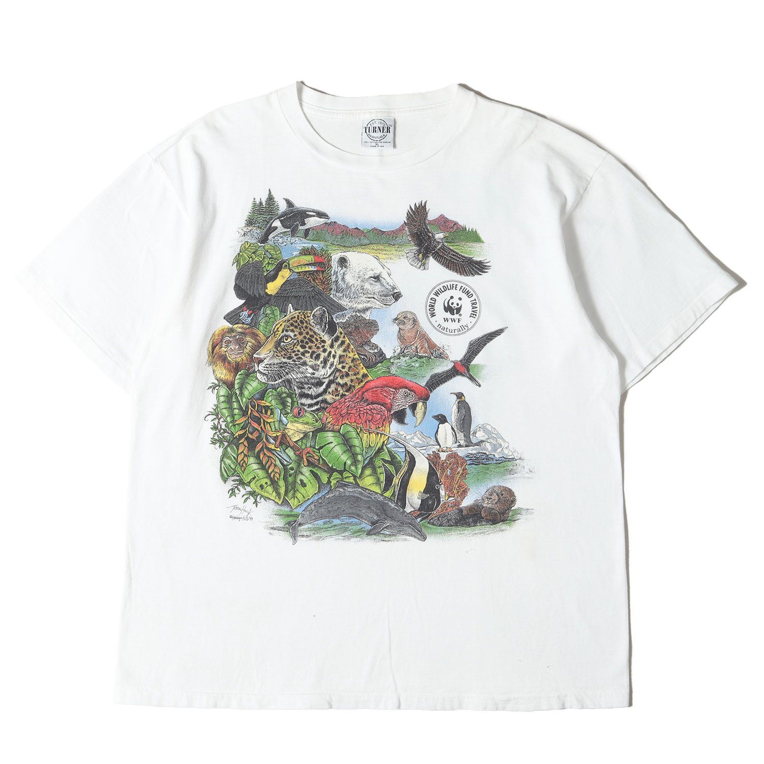 90s - 00s ヴィンテージ古着 Tシャツ サイズ:XL / 90s WWF アニマル 