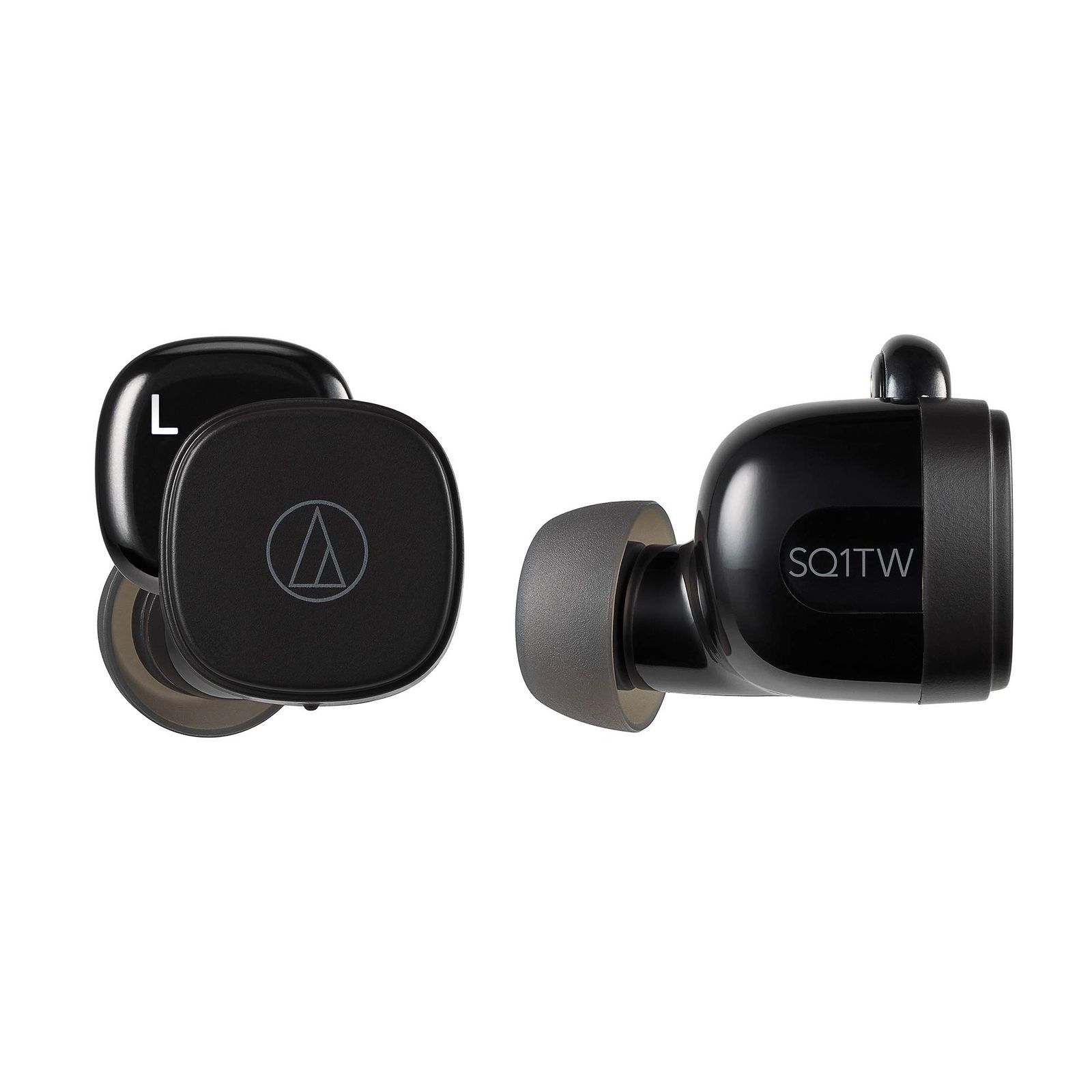 オーディオテクニカ ATH-SQ1TW ワイヤレスイヤホン bluetooth 急速充電対応 IPX4防水規格 最大19.5時間再生 低遅延 Fast Pair対応 マルチペアリング ブラック ATH-SQ1TW BK ブラック 単品