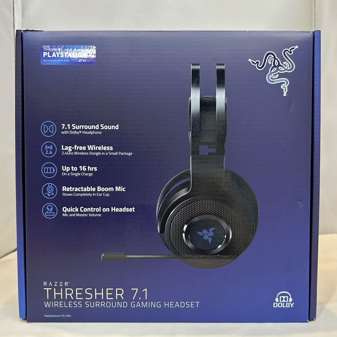 ♢490 RAZER ワイヤレスサラウンドゲーミングヘッドセット Thresher