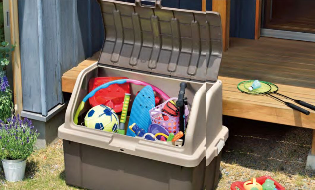 宅配ボックス 大容量の２００Ｌ 幅９２ｃｍx高さ７４ｃｍ ブラウン