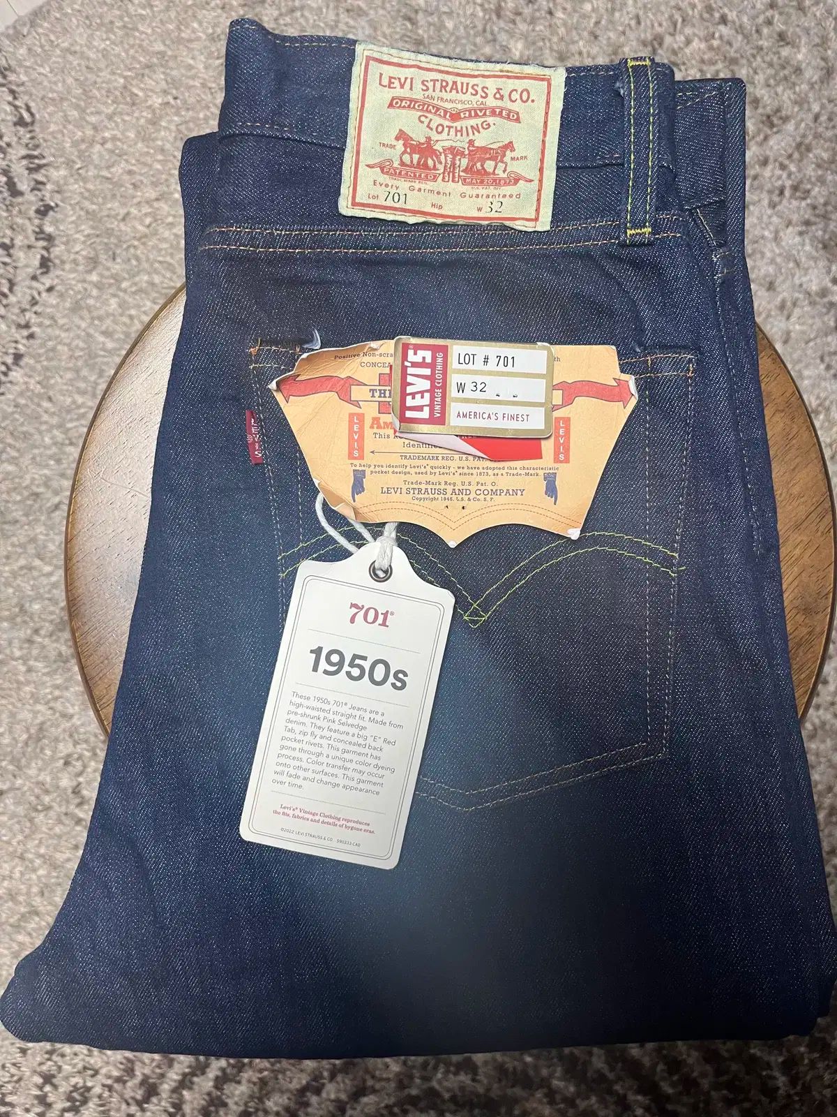 32 LEVI'S(リーバイス) lvc 701 rigid