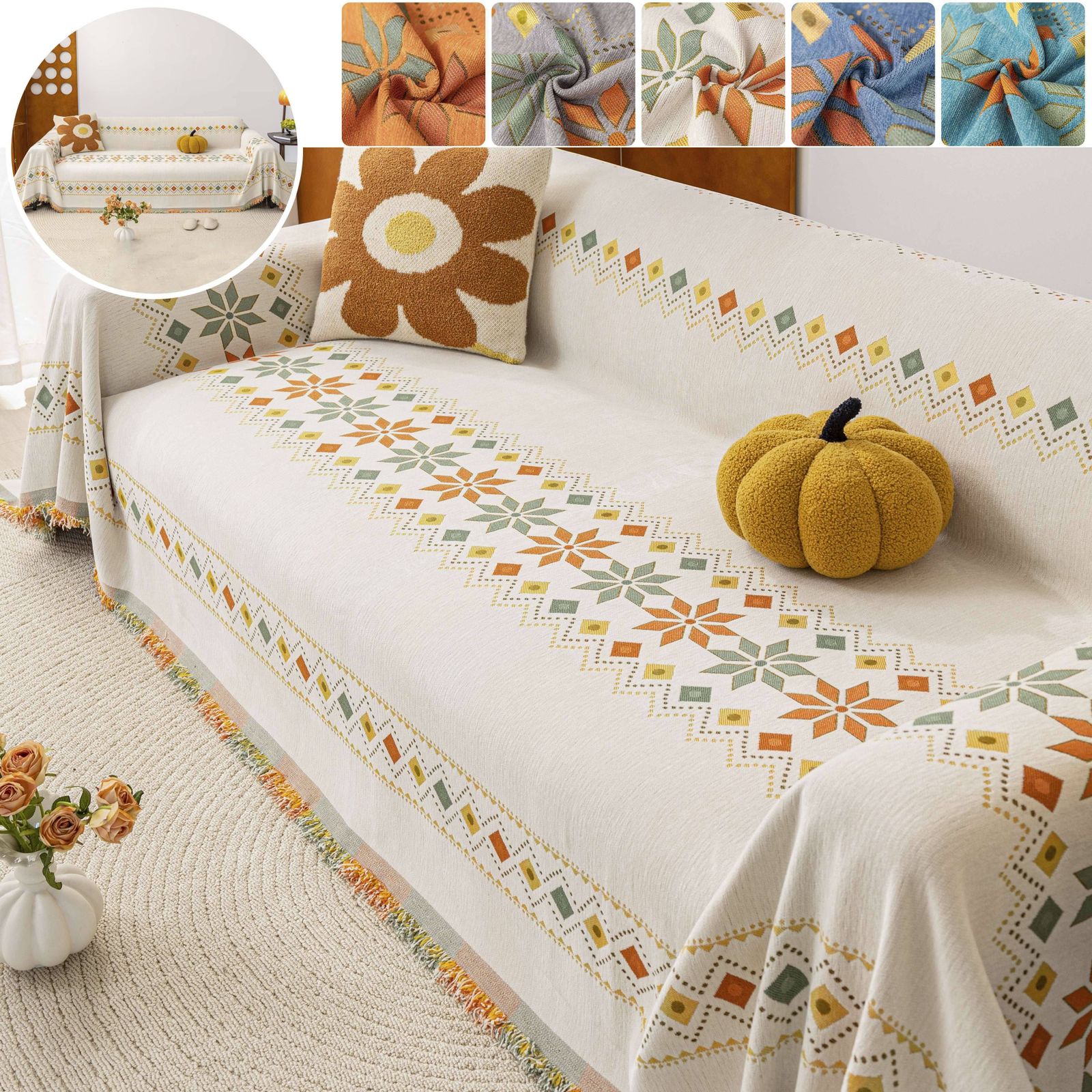 テキスタイル　テーブルクロス　ソファーカバー テキスタイル テーブルクロス ソファーカバー-最終価格にお値引きしま