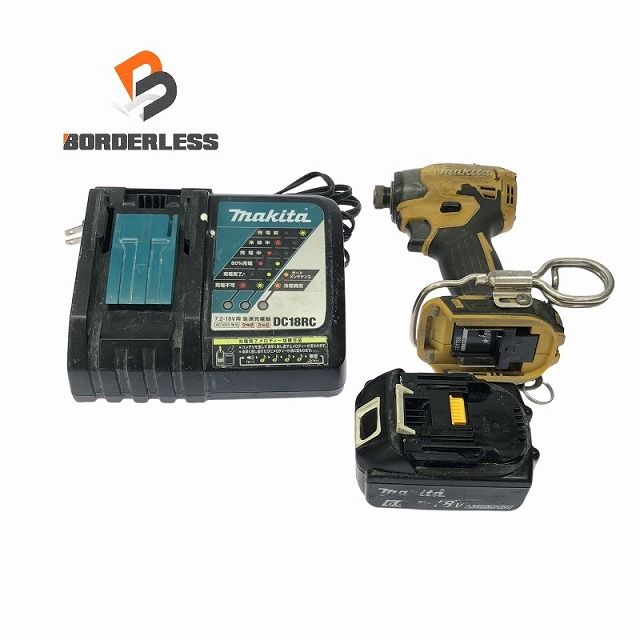 makita マキタ 18V 充電式インパクトドライバ TD173D バッテリー 18V 6.0Ah 充電器付き 締付け コードレス 109402