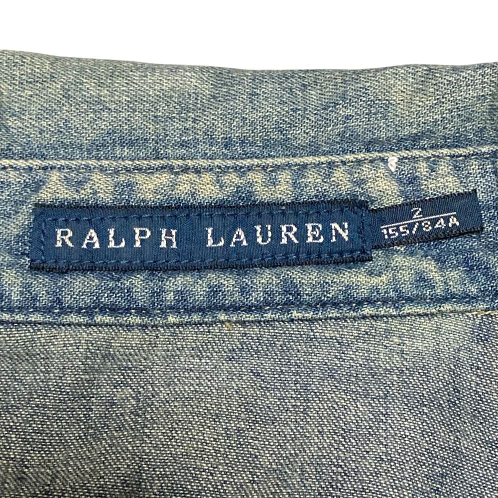 美品 RALPH LAUREN ラルフローレン デニムウエスタンシャツ 2