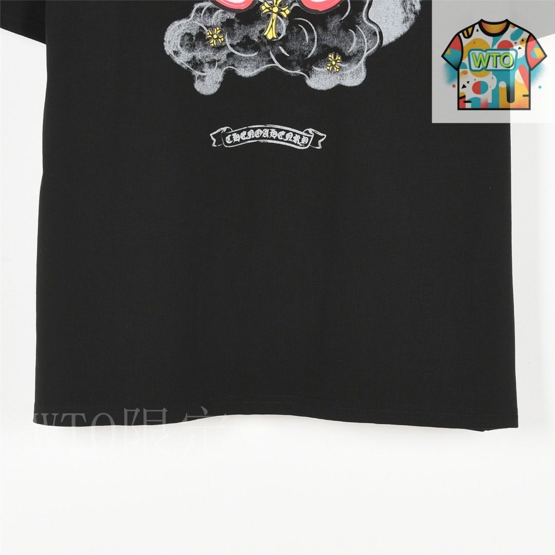 Chrome Hearts Tシャツ 今日特価】Chrome Hearts クロームハーツ 25ss 唇と旗プリント T