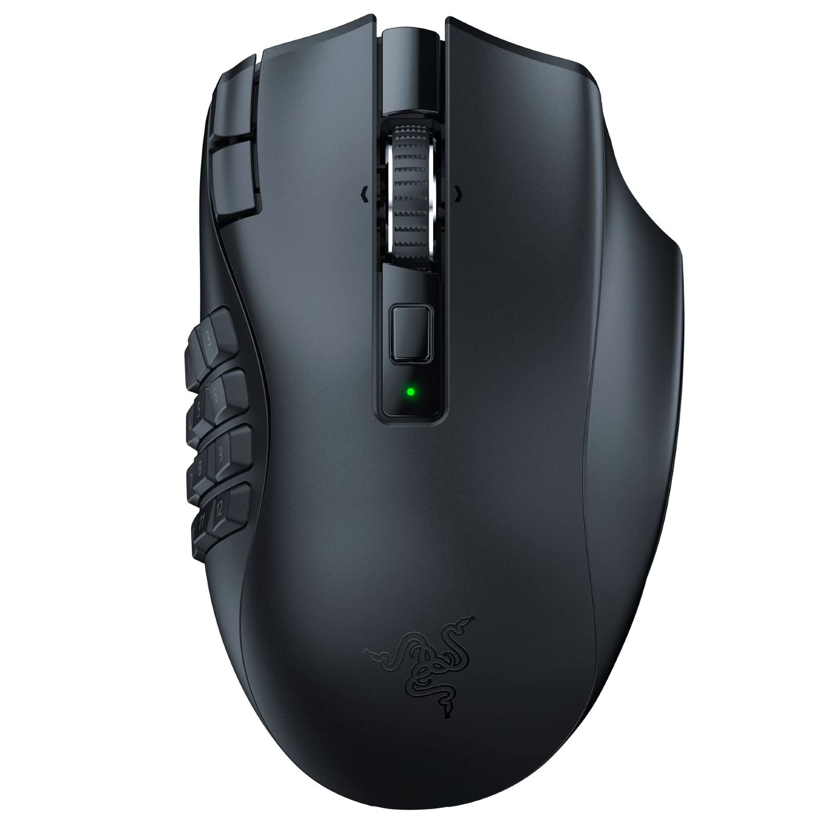 Razer(レイザー) Naga V2 HyperSpeed MMOに最適な多ボタンのワイヤレスゲーミングマウス プログラム可能な19ボタン フリースピンまたはタクタイルスクロールホイール HyperSpee [ブラック] [マウス] [ワ