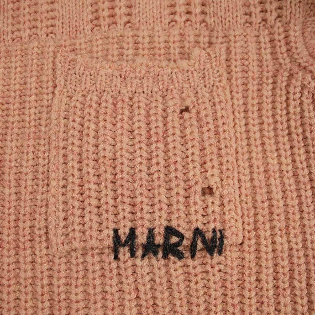 MARNI マルニ 23AW Broken Fisherman Turtleneck Knit ダメージ
