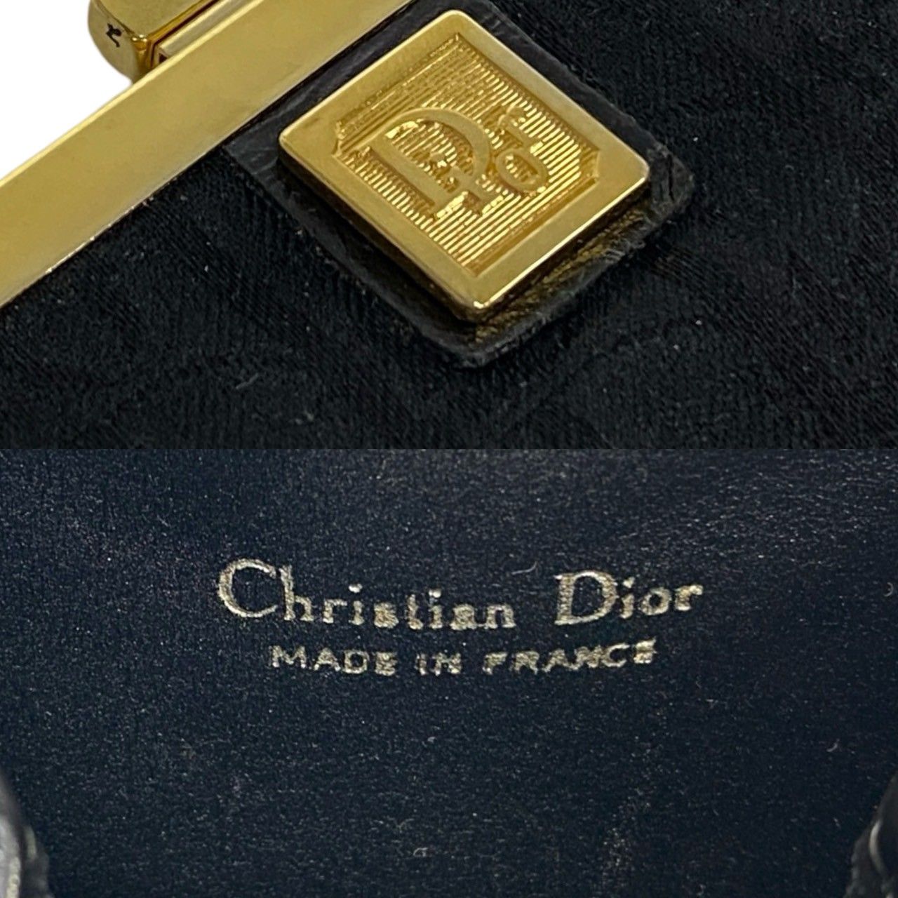 極 美品 Christian Dior クリスチャンディオール ロゴ 金具 トロッター 