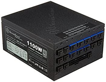 【中古】SilverStone 1100W 80PLUS TITANIUM フルモジュラー ATX電源 SST-ST1100-TI