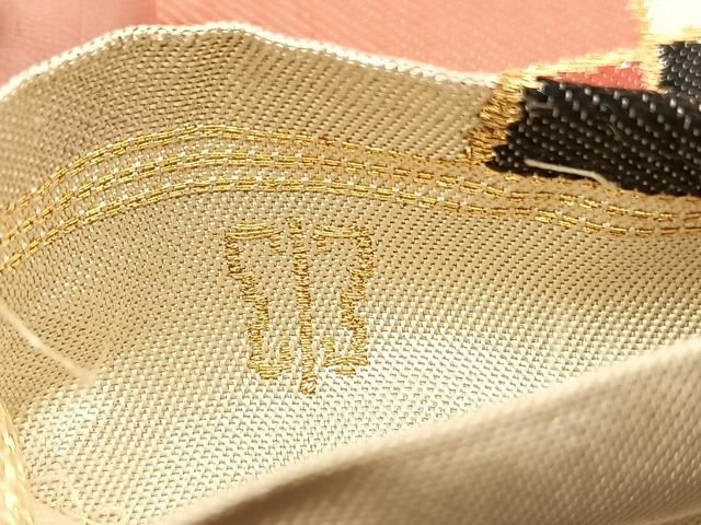 平和屋着物■西陣　川島織物　六通柄袋帯　唐織　楽器文　金糸　正絹　逸品　BAAT6813hv 平和屋着物□西陣 川島織物 六通柄袋帯 唐織 楽器文 金糸 正絹 逸品