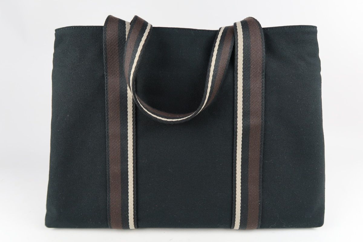 HERMES トロカホリゾンタルMM ブラック エルメス トートバッグ HERMES