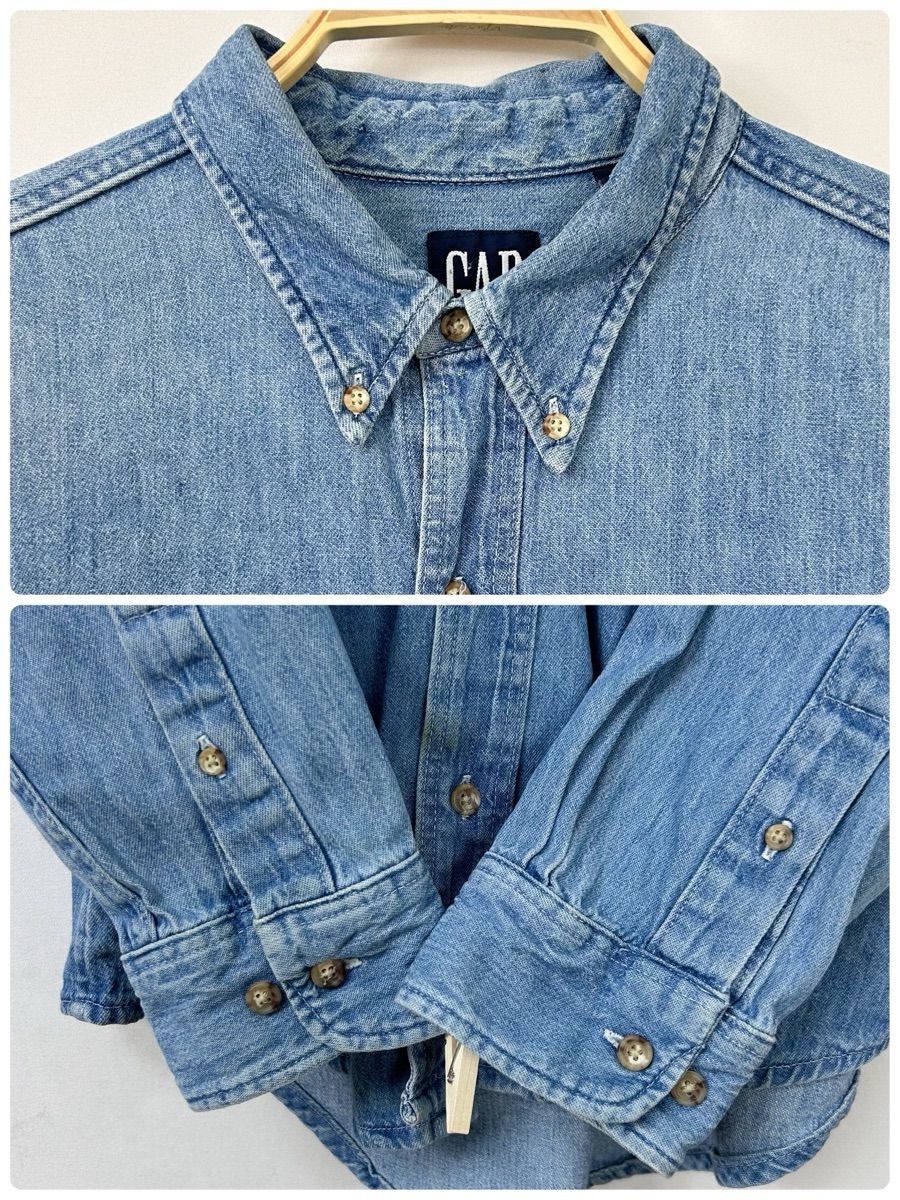デニムシャツ メンズ ☆ GAP☆ デニムシャツ☆ダンガリーシャツ☆長袖 