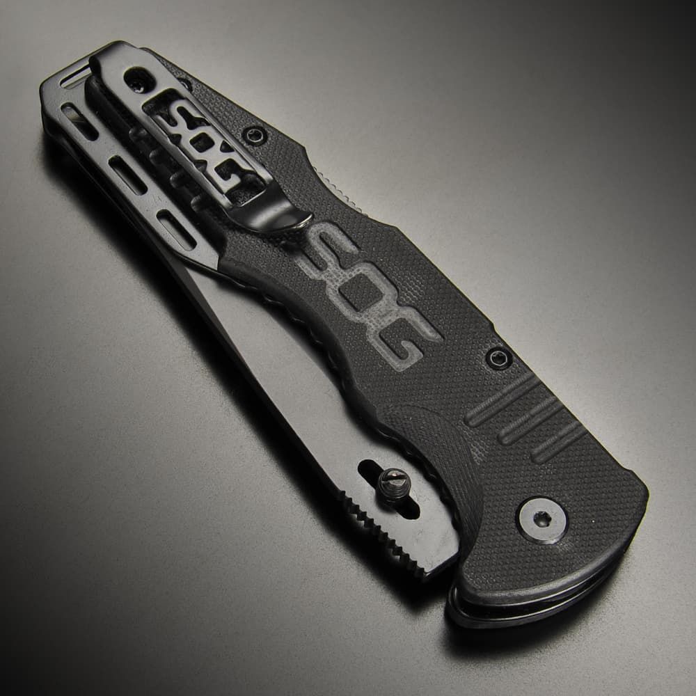 SOG 折りたたみナイフ SALUTE ロックバック式 FF11-CP 18歳以上 【公式 