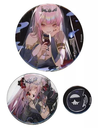 中古】バッジ・ピンズ 森カリオペ Rei先生描き下ろし Hella